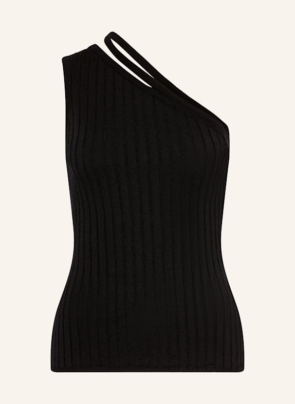 HUGO Stricktop SEPINTO mit Cut-out SCHWARZ