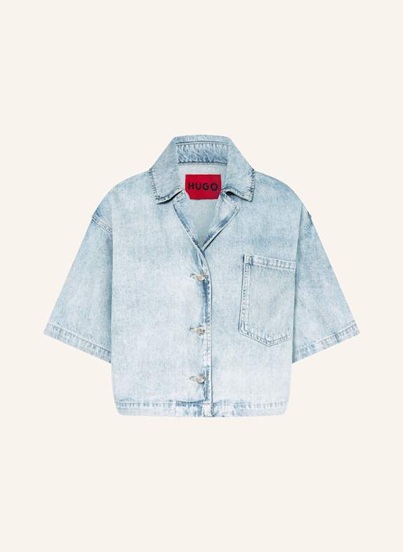 HUGO GESILA denim blouse BLUE