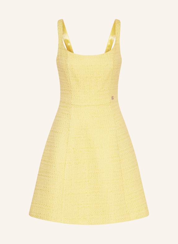 HUGO Tweed-Kleid KATERA GELB