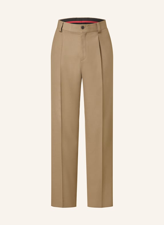 HUGO Suit trousers FLIPS 219 MEDIUM BROWN