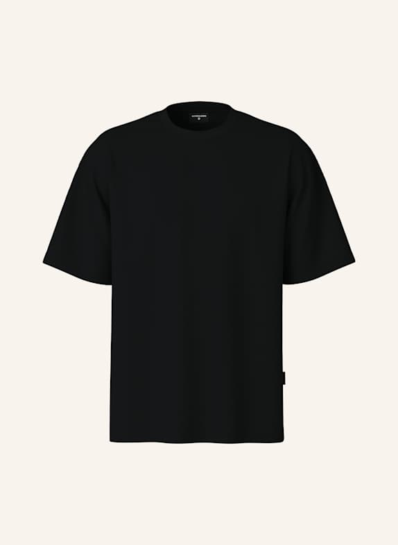 STRELLSON T-Shirt PICO aus Piqué SCHWARZ