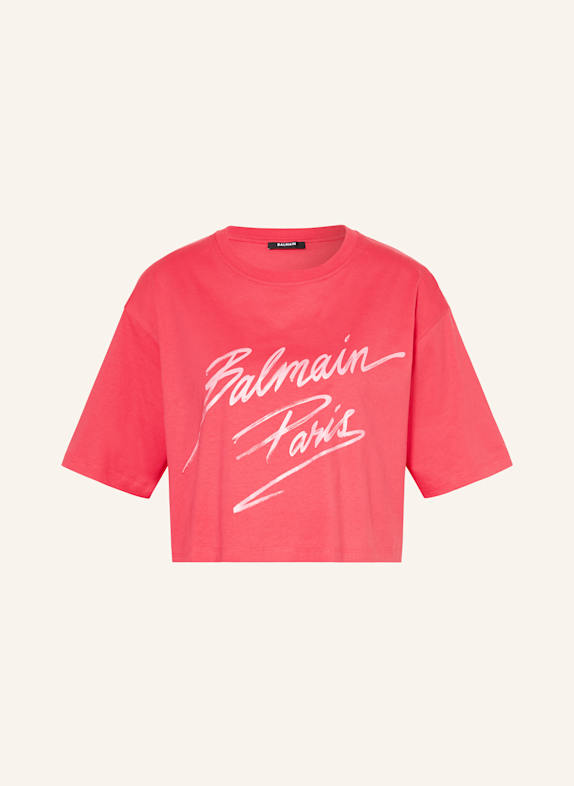 BALMAIN Cropped-Shirt FUCHSIA
