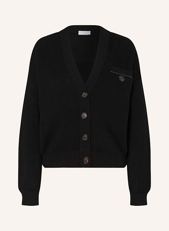 BRUNELLO CUCINELLI Strickjacke SCHWARZ