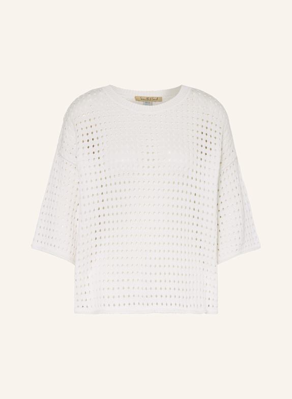 Smith & Soul Pullover mit 3/4-Arm WEISS