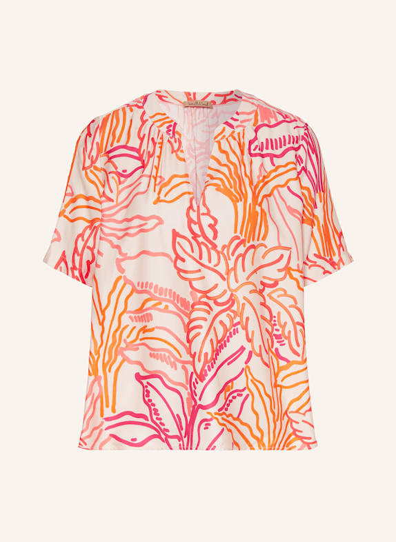 Smith & Soul Blusenshirt CREME/ ORANGE/ FUCHSIA