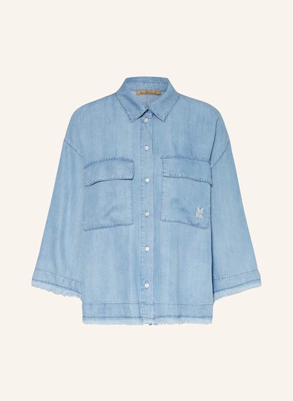 Smith & Soul Hemdbluse in Jeansoptik HELLBLAU