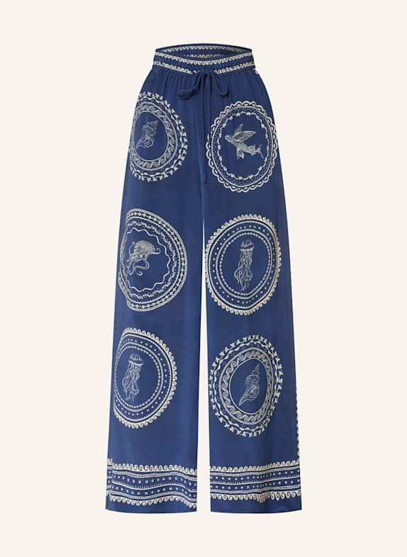 ALÉMAIS Seidenhose OCEANE DUNKELBLAU