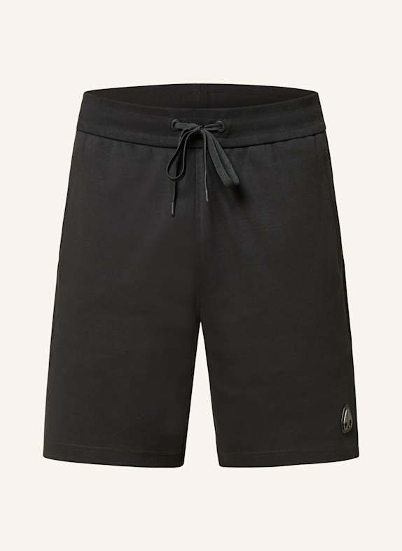 MOOSE KNUCKLES Sweatshorts DALON mit Galonstreifen SCHWARZ