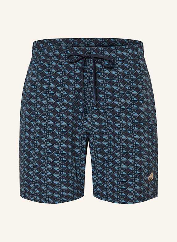 MOOSE KNUCKLES Badeshorts HIDE AND SWIM BLAU/ DUNKELBLAU