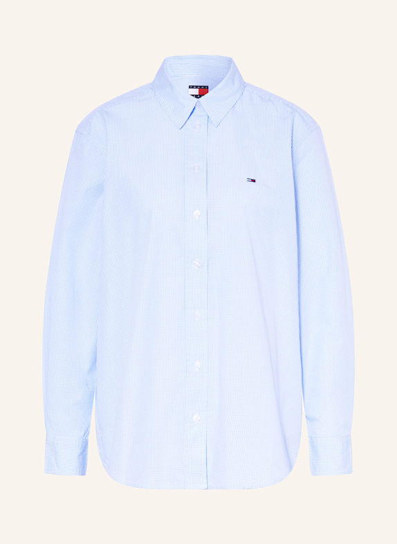 TOMMY JEANS Hemdbluse HELLBLAU/ WEISS