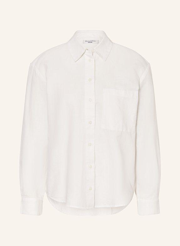 Marc O'Polo DENIM Hemdbluse mit Leinen WEISS