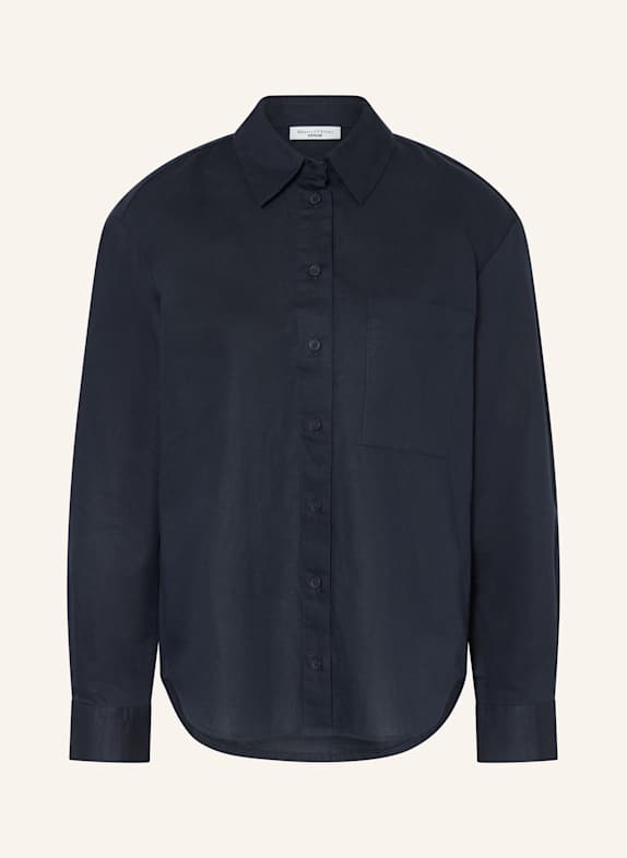 Marc O'Polo DENIM Hemdbluse mit Leinen DUNKELBLAU
