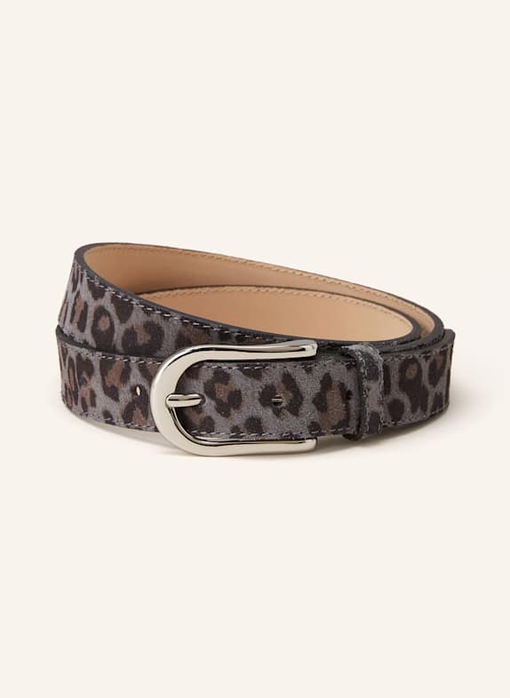 BRAX ceinture en cuir GRIS / NOIR