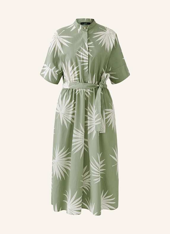 oui Kleid HELLGRÜN/ WEISS