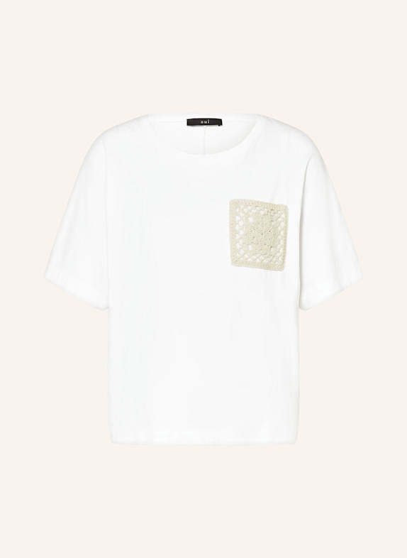 oui T-Shirt WEISS/ CREME