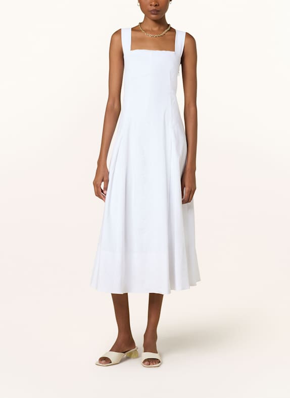 VINCE Kleid CAMI mit Leinen HELLGRAU