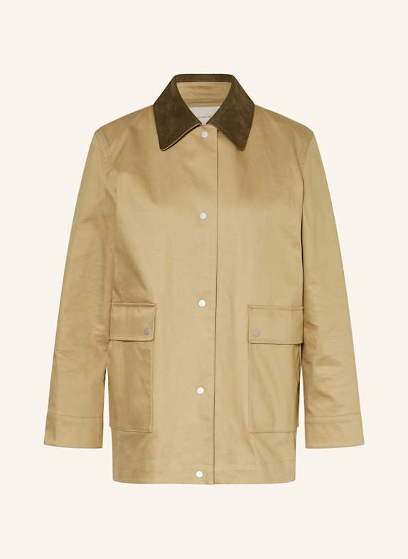 VINCE Jacke mit Leder CAMEL