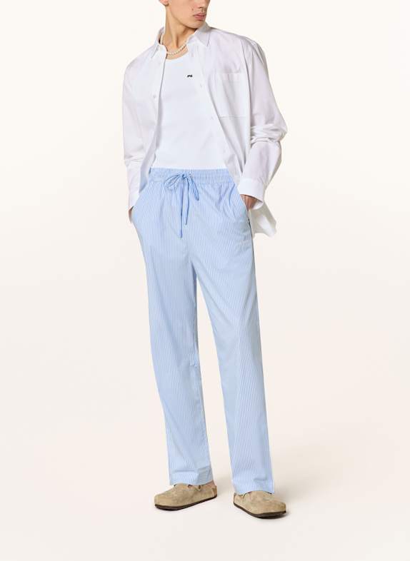 PEGADOR Hose RATON im Jogging-Stil HELLBLAU/ WEISS
