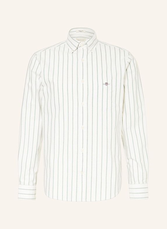 GANT Oxfordhemd Regular Fit DUNKELGRÜN/ WEISS
