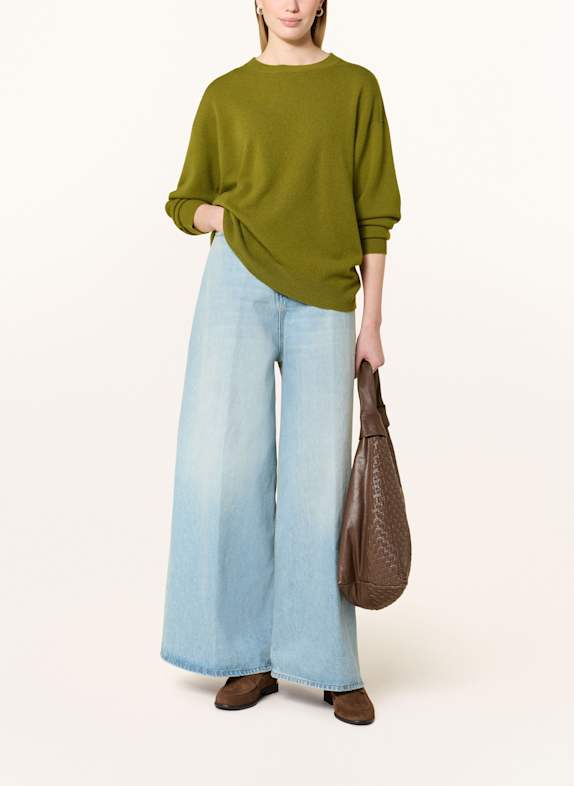 darling harbour Cashmere-Pullover lodengrün