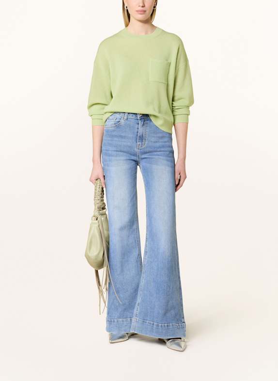 darling harbour Cashmere-Pullover HELLGRÜN