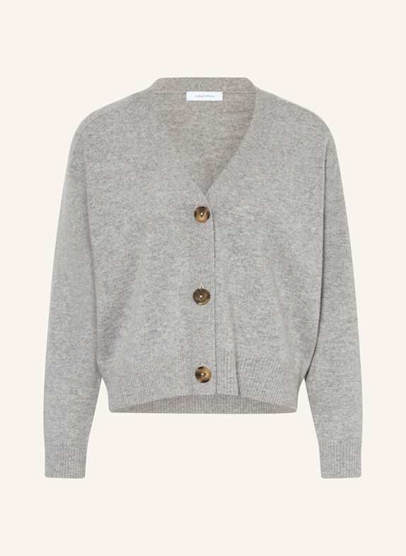 darling harbour Strickjacke aus Cashmere GRAU MELANGE