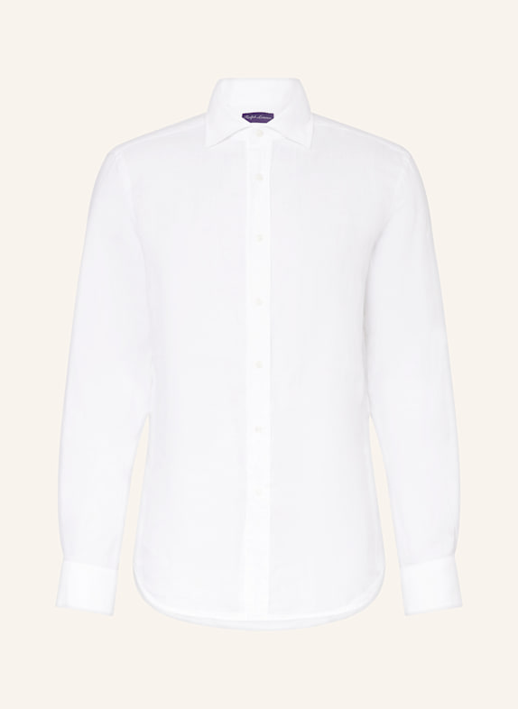 RALPH LAUREN PURPLE LABEL Leinenhemd Regular Fit WEISS