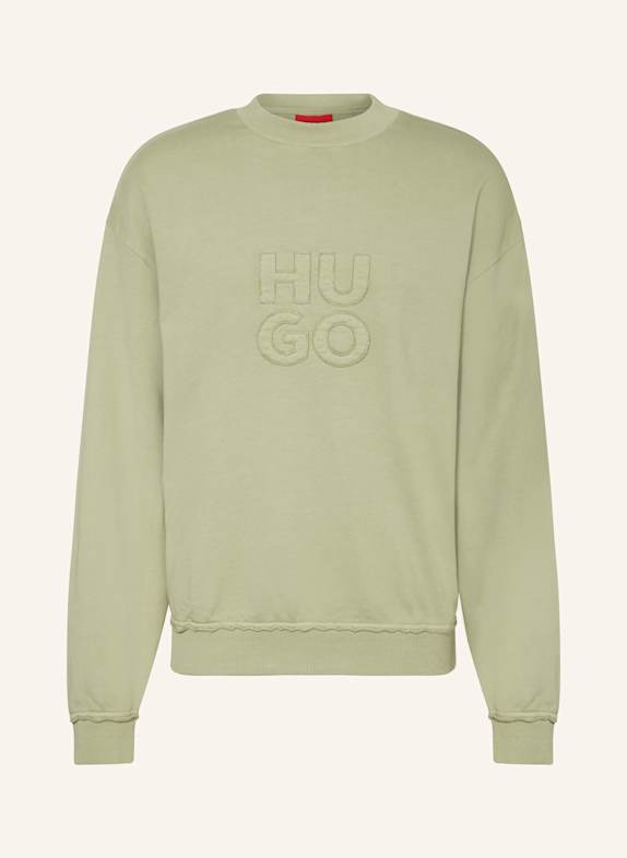 HUGO Sweatshirt DISTRESO HELLGRÜN