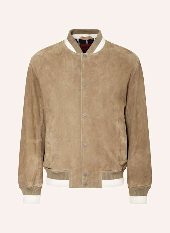 HUGO Lederjacke LEDAM BRAUN