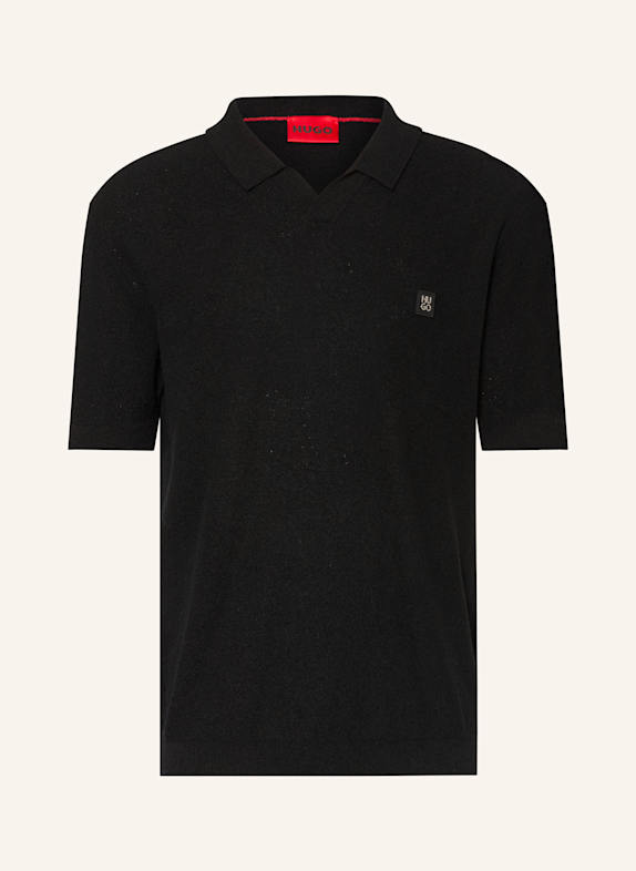 HUGO Poloshirt SHIPLOM SCHWARZ