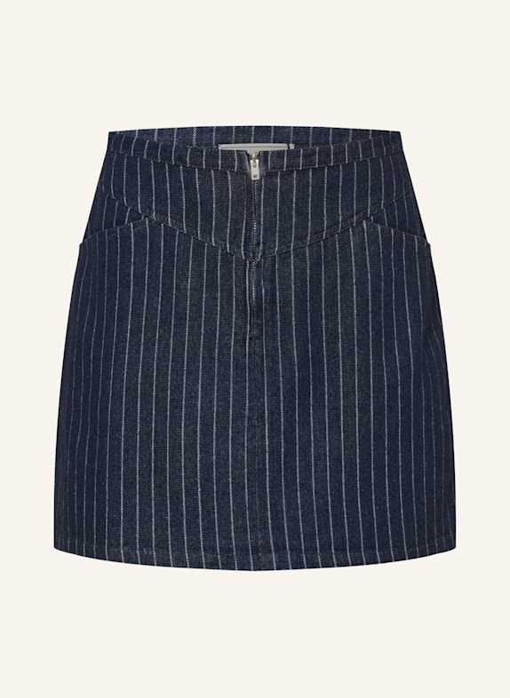 NEO NOIR Jeansrock GABANI DUNKELBLAU/ WEISS