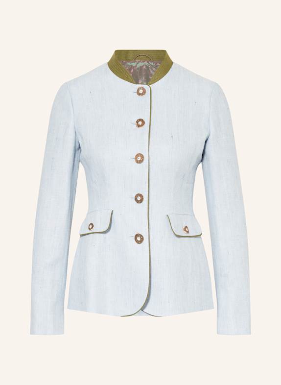 HABSBURG Leather jacket VINCENT LIGHT BLUE