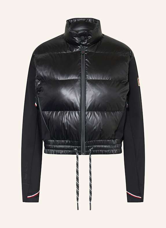 MONCLER GRENOBLE Daunenjacke im Materialmix SCHWARZ
