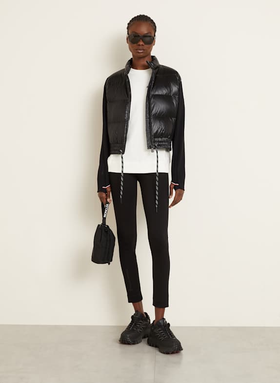 MONCLER GRENOBLE Doudoune en mélange de matières NOIR