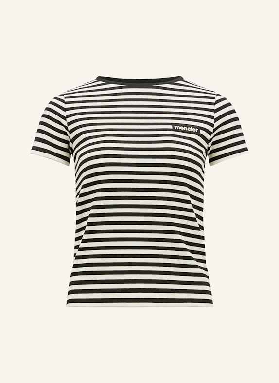 MONCLER T-Shirt SCHWARZ/ ECRU