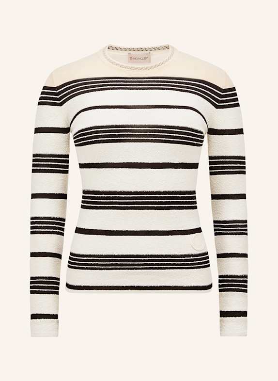 MONCLER Sweter ECRU/ CZARNY