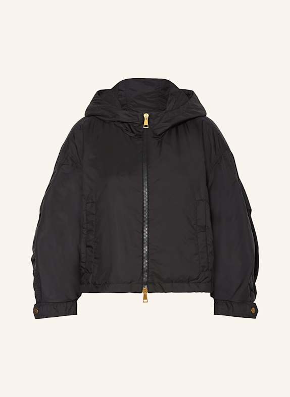 MONCLER Cropped-Jacke VIZILLE mit 3/4-Arm SCHWARZ