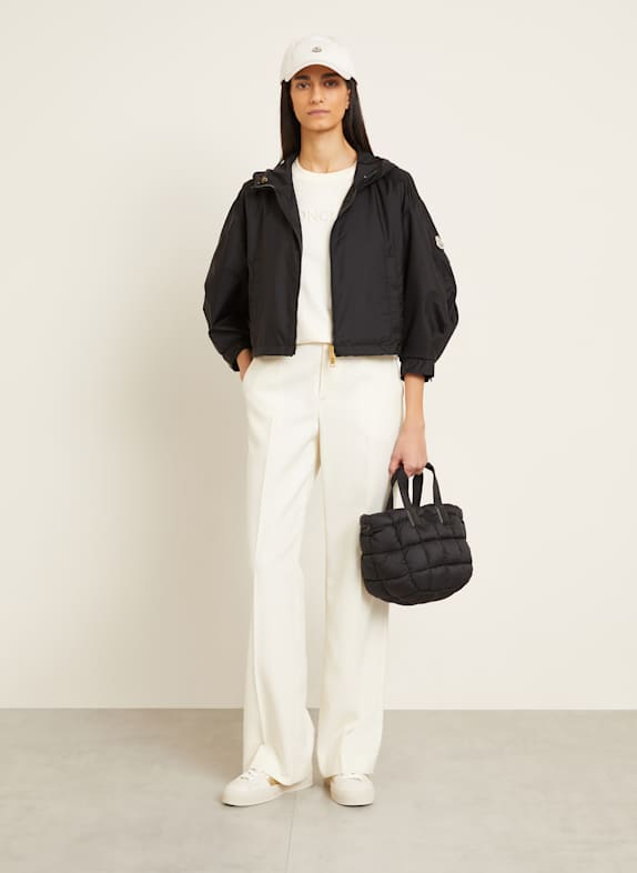 MONCLER Cropped-Jacke VIZILLE mit 3/4-Arm SCHWARZ