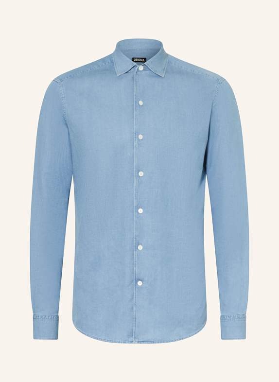 ZEGNA Jeanshemd Regular Fit HELLBLAU