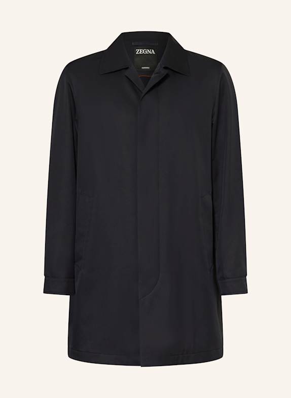 ZEGNA Regenmantel MOTORIN 300 DUNKELBLAU