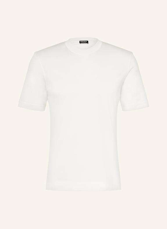 ZEGNA T-shirt avec soie BLANC