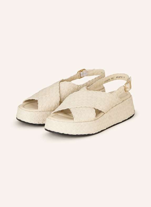 PONS QUINTANA Plateau-Sandalen MAUI CREME
