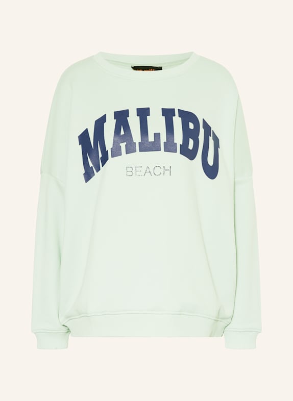miss goodlife Sweatshirt with decorative gems MINT/ DARK BLUE