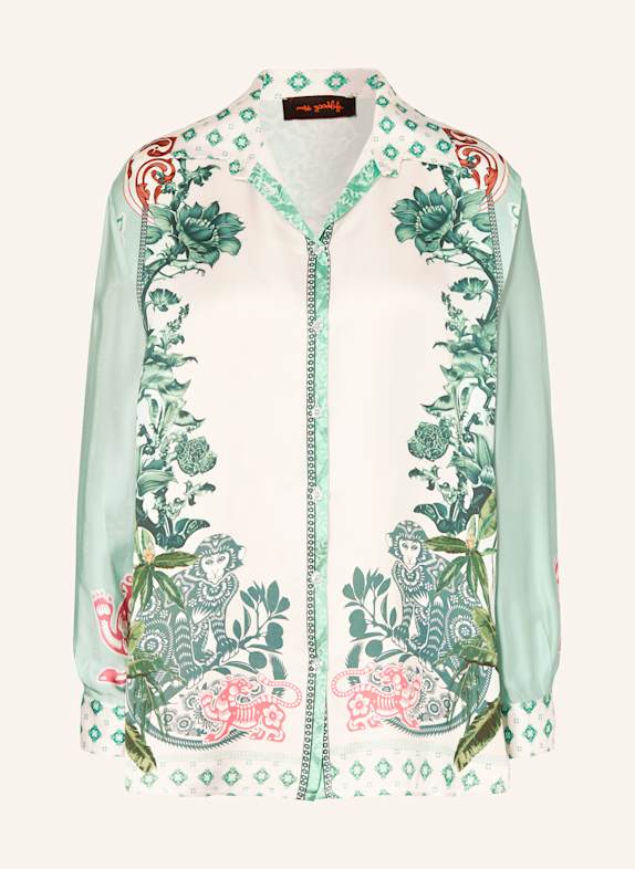 miss goodlife Satin shirt blouse MINT/ LIGHT GREEN/ WHITE