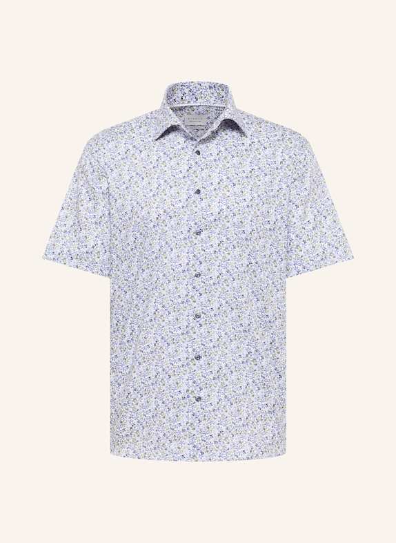ETERNA Kurzarm-Hemd MODERN FIT HELLGRÜN/ BLAUGRAU/ WEISS
