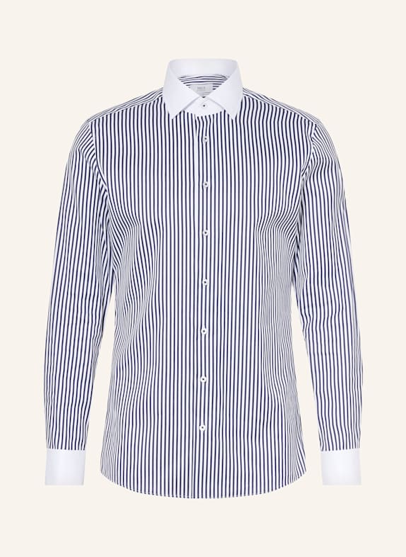 1863 by ETERNA Hemd Slim Fit DUNKELBLAU/ WEISS