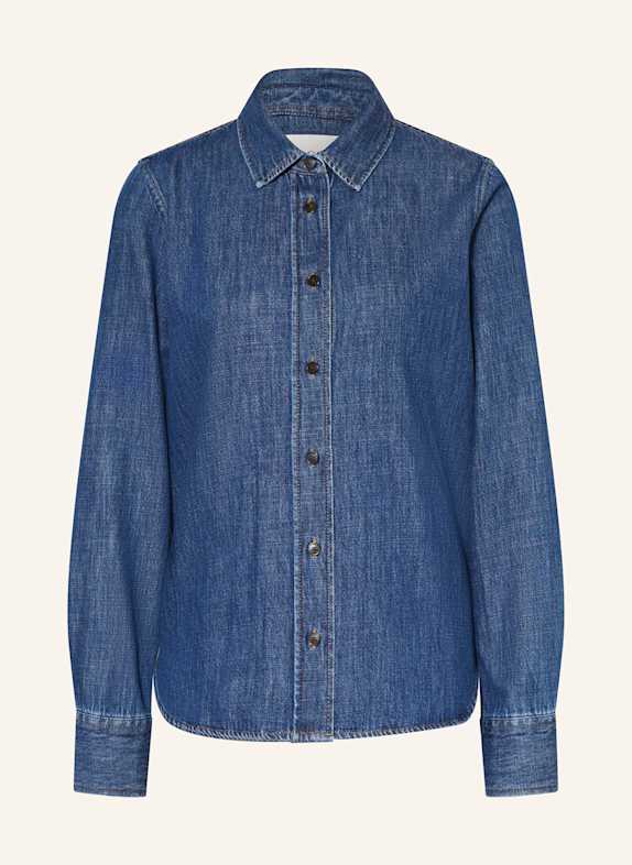 CLOSED Hemdbluse in Jeansoptik mit Cut-out DUNKELBLAU