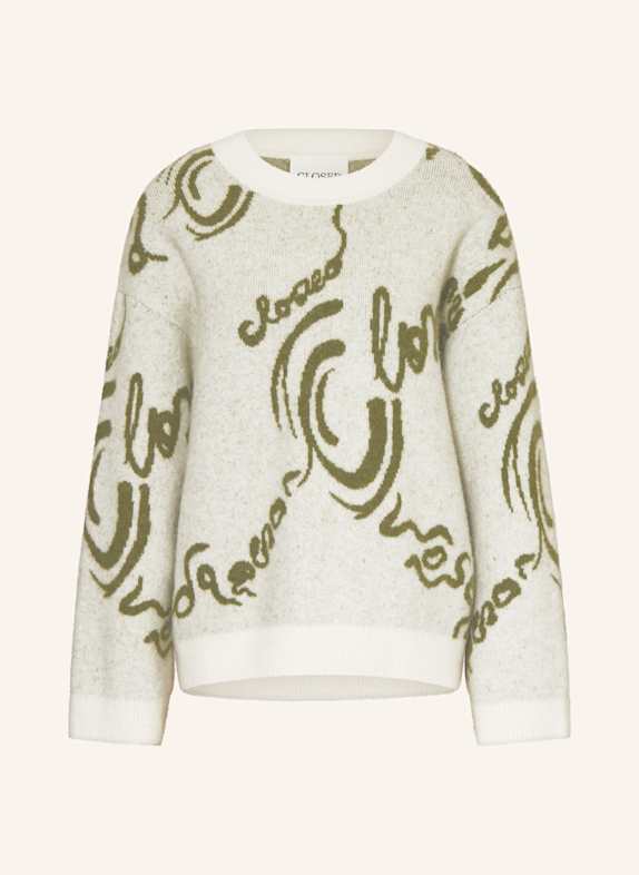 CLOSED Pullover ECRU / OLIV