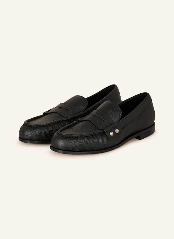 DSQUARED2 Loafers VITELLO BOTTALATO+BORCHIE SCHWARZ