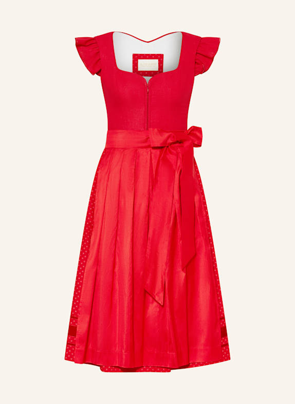 AlpenHERZ Leinendirndl MARIE ROT